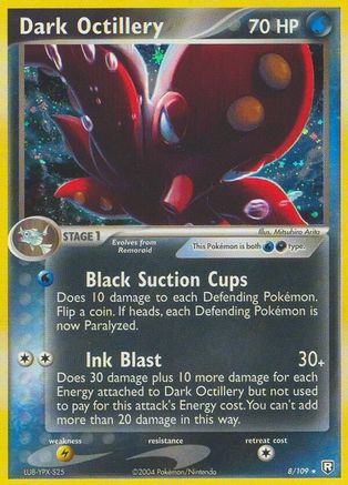 Team Rocket Returns  008 Dark Octillery  - Reverse Holofoil - Holo Rare