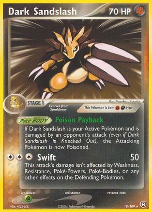 Team Rocket Returns  018 Dark Sandslash  - Rare