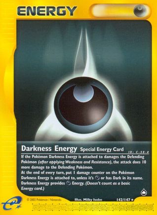 Aquapolis  142 Darkness Energy  - Rare