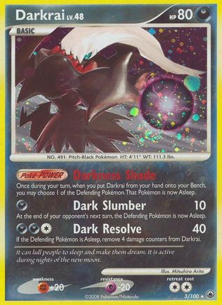 Majestic Dawn  Darkrai  - Reverse Holofoil - Holo Rare