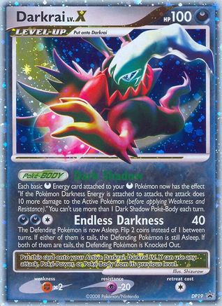 Diamond and Pearl Promos  DP19 Darkrai LV.X  - Holofoil - Promo
