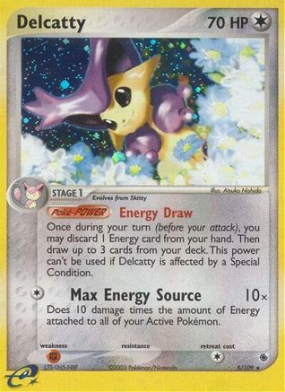 Ruby and Sapphire  005/109 Delcatty  - Holofoil - Holo Rare