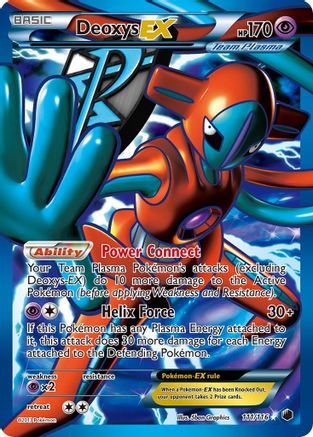 Plasma Freeze  111 Deoxys EX (Team Plasma) (Full Art)  - Holofoil - Ultra Rare