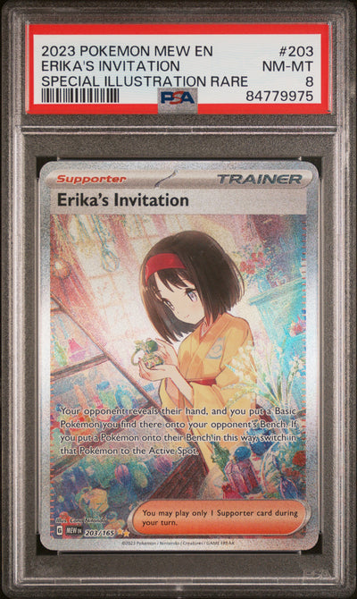SV Scarlet & Violet 151  203/165 PSA8 #84779975 Erika's Invitation  - Holofoil - Special Illustration Rare