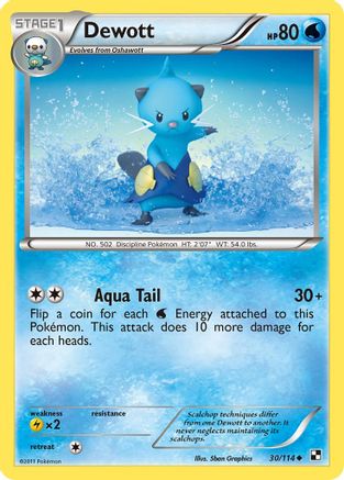 Black and White  030 Dewott (30)  - Uncommon