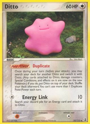 Delta Species  035 Ditto  - Reverse Holofoil - Uncommon