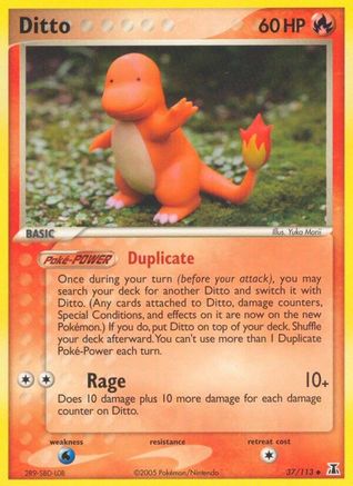 Delta Species  037/113 Ditto  - Reverse Holofoil - Uncommon