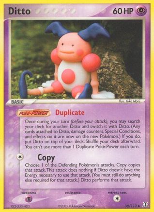 Delta Species  038/113 Ditto  - Reverse Holofoil - Uncommon