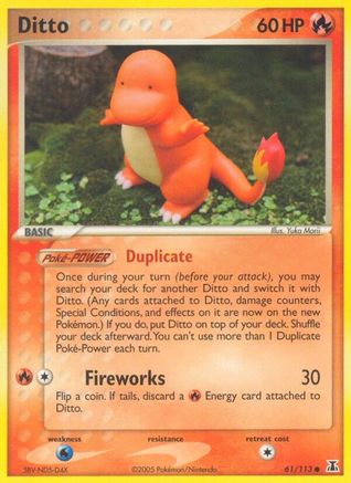 Delta Species  061/113 Ditto  - Reverse Holofoil - Common