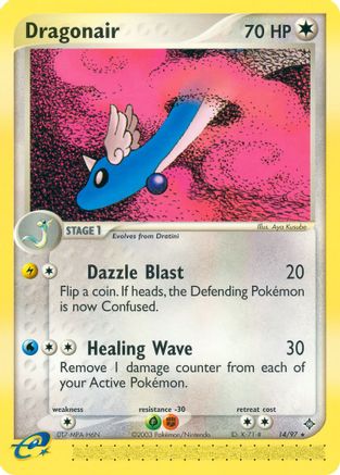 Dragon  014/97 Dragonair  - Reverse Holofoil - Rare