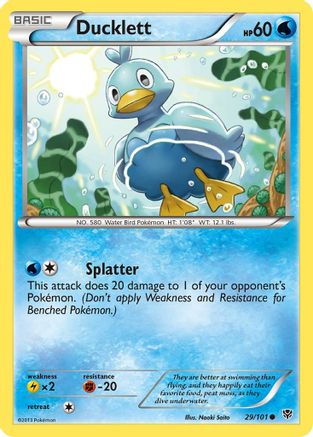 Plasma Blast  029 Ducklett  - Reverse Holofoil - Common