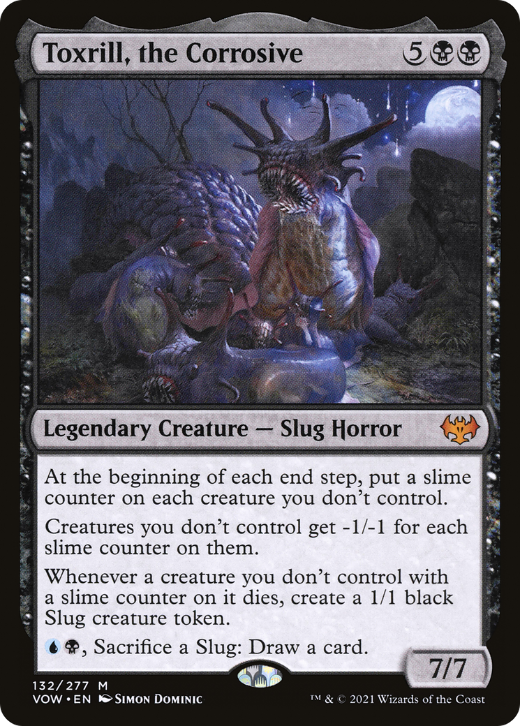 Innistrad: Crimson Vow - (VOW-132) - Toxrill, the Corrosive Foil
