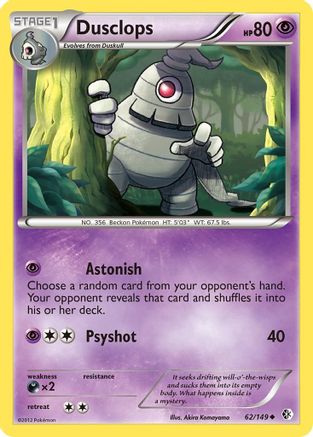 Boundaries Crossed  062 Dusclops  - Reverse Holofoil - Uncommon