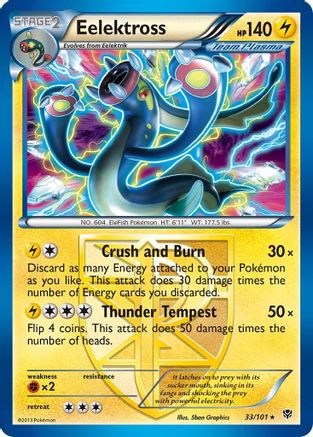 Plasma Blast  033/101 Eelektross (Team Plasma)  - Holofoil - Holo Rare
