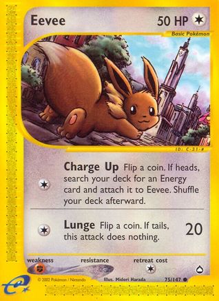 Aquapolis  075 Eevee  - Reverse Holofoil - Common