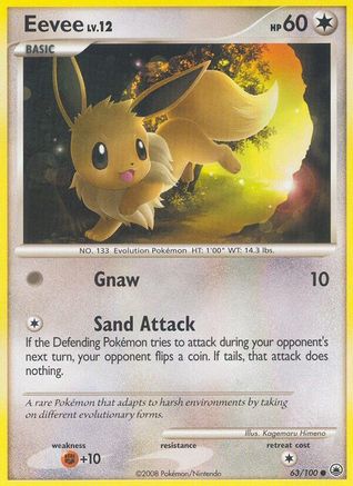 Majestic Dawn  063 Eevee (63)  - Reverse Holofoil - Common