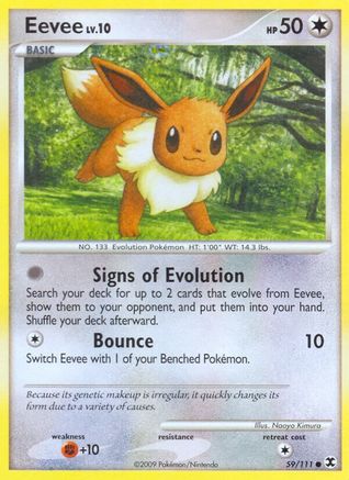 Rising Rivals  059 Eevee  - Reverse Holofoil - Common