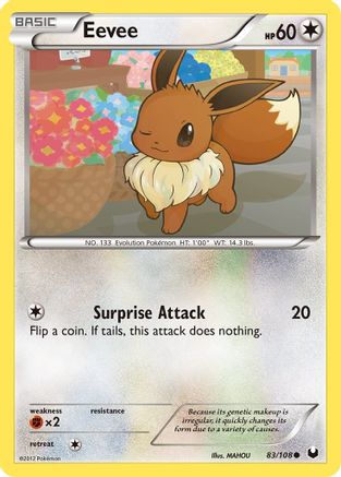 Dark Explorers  083/108 Eevee (83)  - Reverse Holofoil - Common
