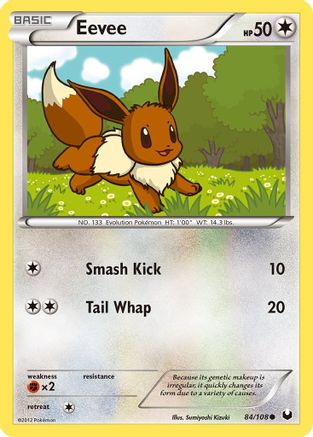 Dark Explorers  084/108 Eevee (84)  - Reverse Holofoil - Common