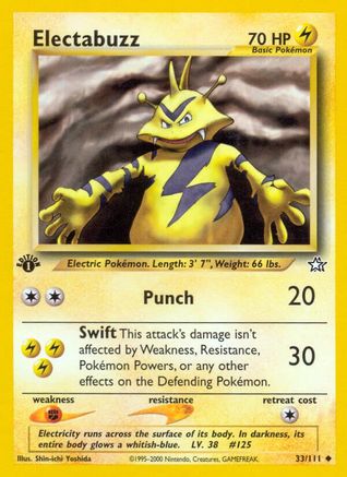 Neo Genesis  033/111 Electabuzz  - Unlimited - Uncommon