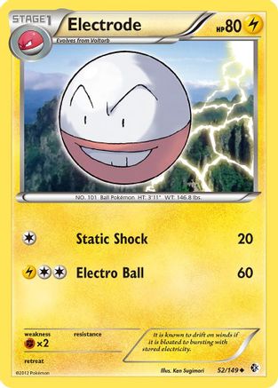Boundaries Crossed  052 Electrode  - Reverse Holofoil - Uncommon