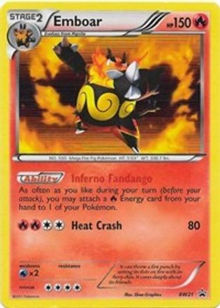 Black and White Promos  BW21 Emboar  - Holofoil - Promo