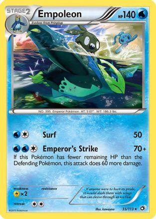 Legendary Treasures  035/113 Empoleon  - Rare