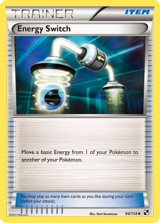 Black and White  094/114 Energy Switch  - Reverse Holofoil - Uncommon