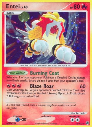 Secret Wonders  004/132 Entei  - Holofoil - Holo Rare