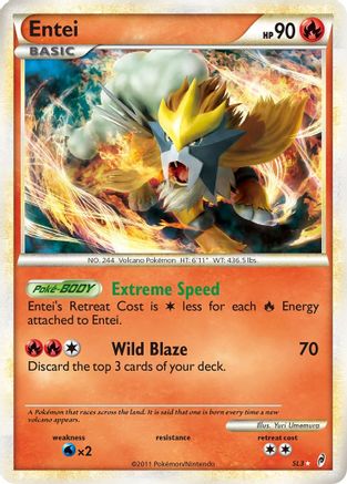 Call of Legends  Entei (Shiny)  - Holofoil - Shiny Holo Rare