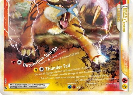 Unleashed  Entei & Raikou Legend (bottom)  - Holofoil - Ultra Rare
