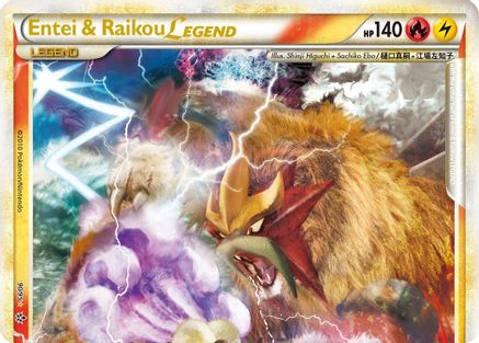 Unleashed  Entei & Raikou Legend (top)  - Holofoil - Ultra Rare