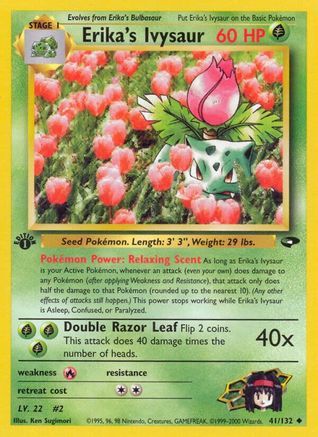 Gym Challenge  041/132 Erika's Ivysaur  - Unlimited - Uncommon