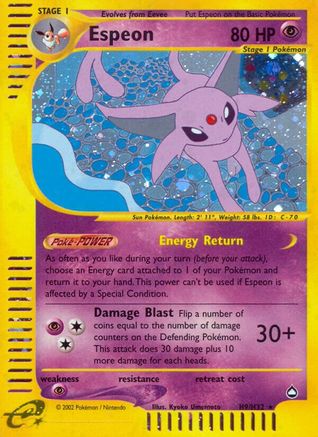 Aquapolis  0H9 Espeon (H9)  - Holofoil - Holo Rare