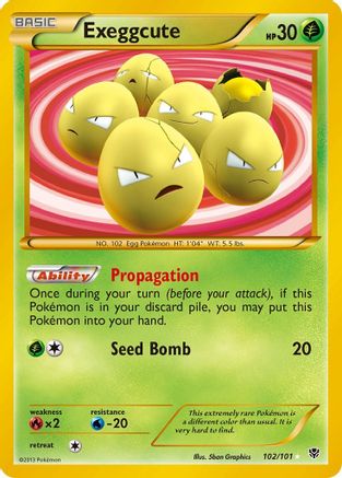 Plasma Blast  102 Exeggcute (102 Secret Rare)  - Holofoil - Secret Rare