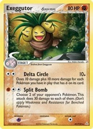 Holon Phantoms  041 Exeggutor (Delta Species)  - Reverse Holofoil - Uncommon