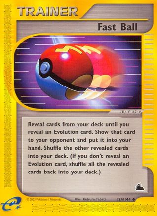 Skyridge  124/144 Fast Ball  - Uncommon