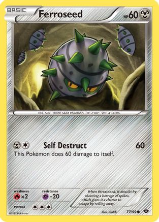 Next Destinies  077 Ferroseed  - Reverse Holofoil - Common