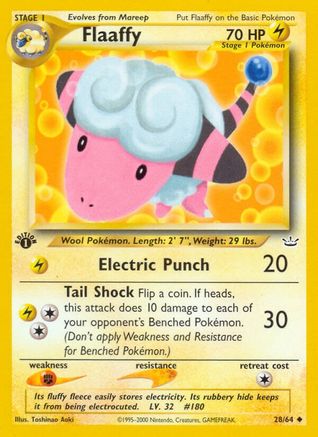 Neo Revelation  028/64 Flaaffy  - 1st Edition - Uncommon