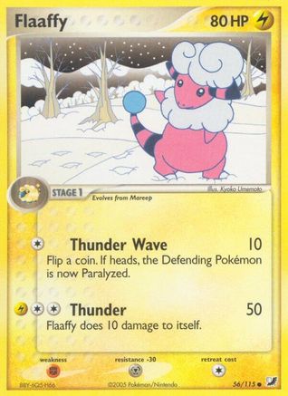 Unseen Forces /115 Flaaffy  - Reverse Holofoil - Common