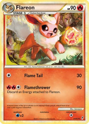 Call of Legends  044 Flareon  - Reverse Holofoil - Uncommon