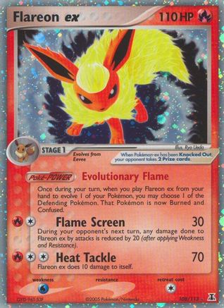 Delta Species  108 Flareon ex  - Holofoil - Ultra Rare
