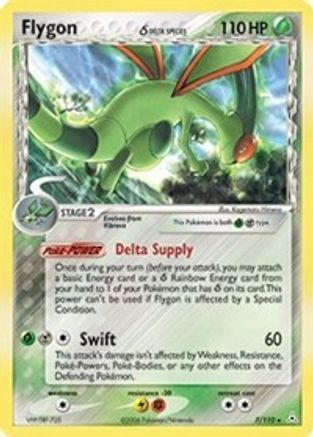 Holon Phantoms  007/110 Flygon (Delta Species)  - Reverse Holofoil - Holo Rare
