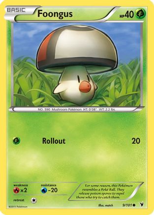 Noble Victories  009 Foongus  - Reverse Holofoil - Common