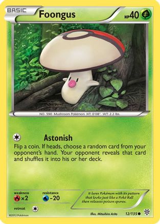 Plasma Storm  012 Foongus  - Reverse Holofoil - Common