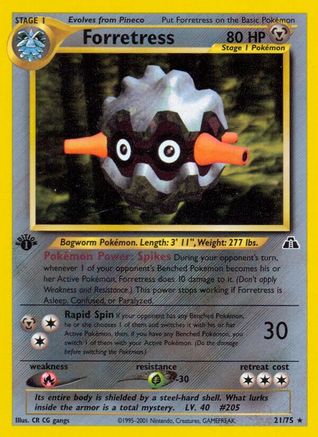 Neo Discovery  021/75 Forretress (21)  - Unlimited - Rare