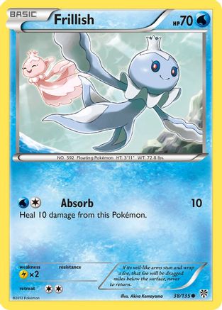 Plasma Storm  038 Frillish  - Reverse Holofoil - Common