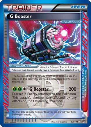 Plasma Blast  092 G Booster (Team Plasma)  - Holofoil - Rare Ace