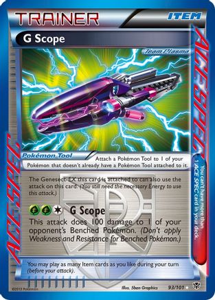 Plasma Blast  093 G Scope (Team Plasma)  - Holofoil - Rare Ace