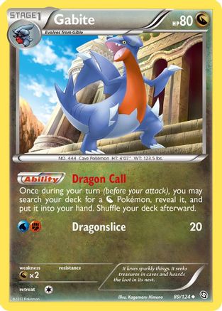 Dragons Exalted  089/124 Gabite (89)  - Reverse Holofoil - Uncommon